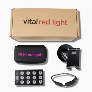 VITAL CHARGE Red Light Portable Therapy Device with Red & Near-Infrared Wavelengths for Facial Therapy Lightweight & Rechargeable