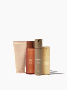 Sweet July Skin Morning Essentials Set - Pava Exfoliating Cleanser, Pava Toner, Castaway Cream & Soursop Vitamin C Serum