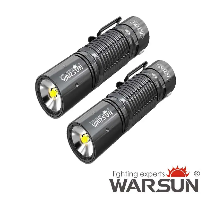 WARSUN 700LM LED Flashlights, 3 Modes, Water-Resistant, 2.89oz, 4.09in (2-Pack)#father day gift
