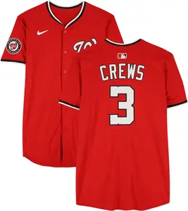 Dylan Crews Washington Nationals Player-Issued #3 Red Jersey from the 2025 MLB Season - Fanatics Authentic Certified