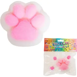1pcs 3.15in Big Taba Squishy,Cat Paw Squishy Toys,Cute Kawaii fufu Squishies,Sticky Squeeze Fur Ball,Jelly Kitty Funny Fidget Toys Novelty Things Suitable for Adults Kids