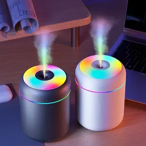 Multicolor Car Humidifier, USB Portable, Compact Lightweight, Essential Oil Diffuser, Color Changing Night Light, Home Bedroom Humidity Control
