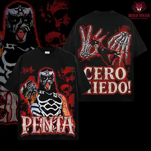 Penta El Zero Miedo v2 WWE Legend Premium Wrestling T Shirt 100% Cotton T-Shirt The Charismatic Army, Team Xtreme Shirt, WWE Fans Shirt, WWE Event Outfit