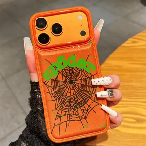 Spider Web Tpu Phone Case, Anti-Drop Thickened Cover for iPhone 17/17promax, Compatible with Multiple Models, Christmas Gift