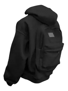 Creative Hoodie with Backpack, Zipper Hoodie Sweaters for Women/men, Casual Loose-Fitting Cardigan with Pockets, Fall & Winter Fashion