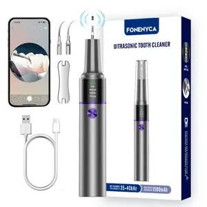 [FONENYCA] Ultrasonic Tooth Cleaner with LED Light and Camera, Four Adjustable Modes, Rechargeable Oral Care Device. Safely removes plaque, stains, and yellow teeth with four customizable modes. Connects to your phone, compatible with Android and iOS.