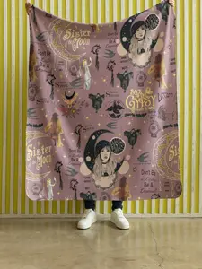 Stevie Nicks Fleetwood Mac Dream Blanket, Sister of the Moon Witchy Boho Fleece Throw, Gypsy Rock Goddess Celestial Moon Art Cozy Blanket
