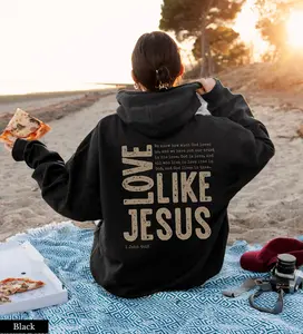 Love Like Jesus Christian Hoodie Jesus Sweatshirt Jesus Apparel Christian Sweatshirt Aesthetic Hoodie Aesthetic Clothing Trendy Hoodie