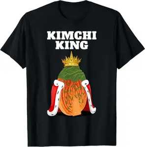Casual Cotton shortsleeve tees Food Korean Kimchi T-Shirt