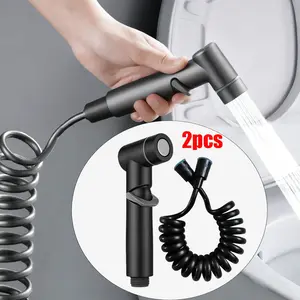 2pcs High-Pressure Bidet Sprayer for Toilet, Adjustable Handheld Spray Gun, Durable Leak-Proof Design, Bathroom Cleaning, Feminine Hygiene, Pet Bathing