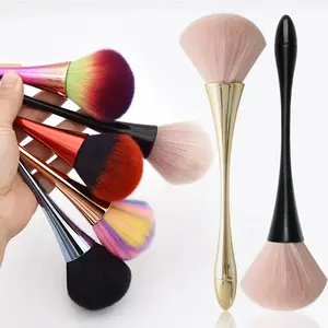 Nail Dust Brush Set, Acrylic Brush Cleaner, Nail Care, & Nail Brushes for Efficient Dust Removal, Ideal for Manicure Tools, Long-Handled Super Fluffy Nail Art Brushes, Cosmetic Brush