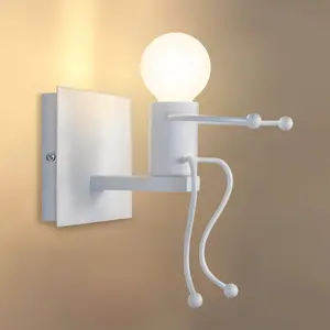 Creative Vintage Wall Light Fixtures Indoor Wall Sconce Light Industrial Retro Wall Lamp Sconce Art Deco for Kids Room Bedroom Living Room Kitchen Stairs Hallway Restaurant Bar Cafe