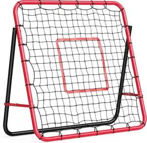 Football Rebounder Net Adjustable Football Rebounder Soccer Training Equipment Target Goal Portable Goalkeeper Precision Training Equipment