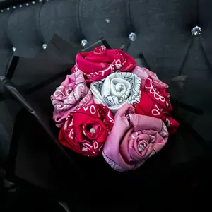 pink bandana bouquet