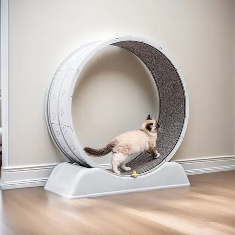 Carpet Runway Cat Treadmill Silent Cat Running Wheel Exercise Fitness Pet Cat Roller Toy for Cat Workout