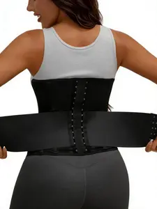 1 Count Women's Comfortable Waist Trainer, High Compression Abdomen Smoothing Waist Cincher, Compression Tummy Tuck, Detachable Layer Shapewear Belts, Adjustable Back Hook Closure Solid Color Girdle, Supportive Shapewear, Daily Leisure & Various Occasions