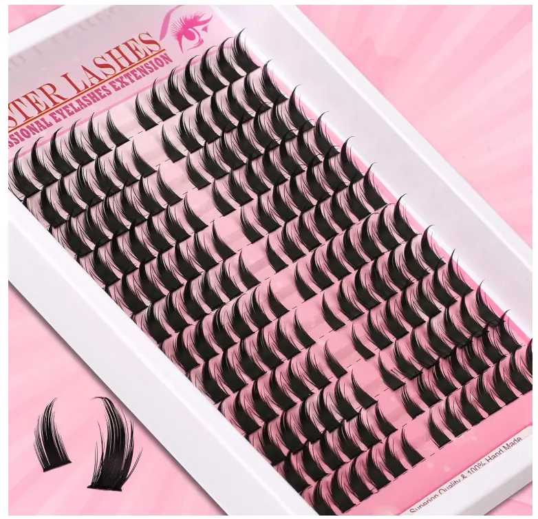 Lash Clusters Lash Spikes Eyelash Clusters Volume Long 12-18mm Individual Lashes DIY Spiky Lash Extension Mega Cluster Eyelash Extensions Mink Strips Lashes Thick