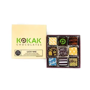 Lucky Nine Assorted Chocolate Collection (9-piece) Snack Dessert