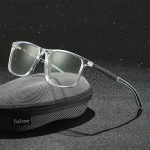 The Armor A Pair Of Lightweight And Comfortable Casual Style Male And Female Universal Reading Glasses With Pc Lens Material And Square Frame To Enhance Visual Comfort. Brand Packaging