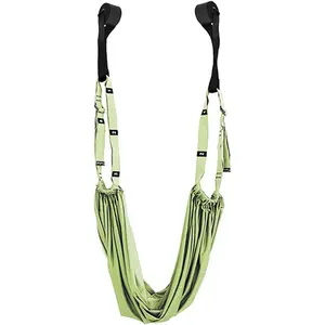 Yoga Stretch Strap with Door Anchor - Waist, Back & Leg Flexibility Trainer for Pilates, Dance & Gymnastics