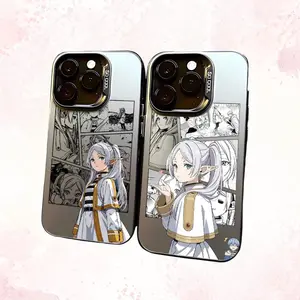Frieren & Fern Stained Glass Phone Case compatible with iPhone 11, 12, 13, 14, 15, 16, 17 & Samsung S22 S23 S24 S25 – check our available sizes
