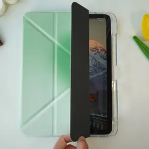 Acrylic Tablet Case, Detachable Y-shape Multi-purpose Protective Cover with Auto Sleep/Wake, Lightweight Hybrid Design with Built-in Kickstand