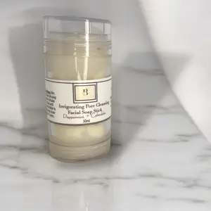 Invigorating Pore Cleansing Facial Cleanser Stick - 30ml - For Face Care with Peppermint Essential Oil