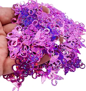 Pink Holographic Uterus Fallopian Tubes Woman Women Power Party Confetti Chunky Poly Glitter Jar Epoxy Ships From USA