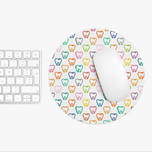 Colorful Tooth Pattern Mouse Pad for Dental Hygienists - Fun Gift Idea & Office Decor - Cute Desk Accessory for Study Essentials