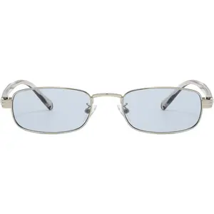 Small Trendy Sunglasses for Women, Rectangular Y2k Narrow Thin Skinny Sunnies IF1239