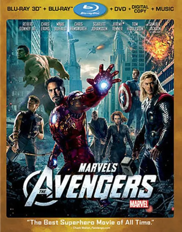 Used Soft Cover Superhero Adventure Book - The Avengers (Blu-ray Tie-In Literature), English, Nick Fury, Iconic Avengers, Global Threat Arc, Very Good Condition, 0.4 lbs