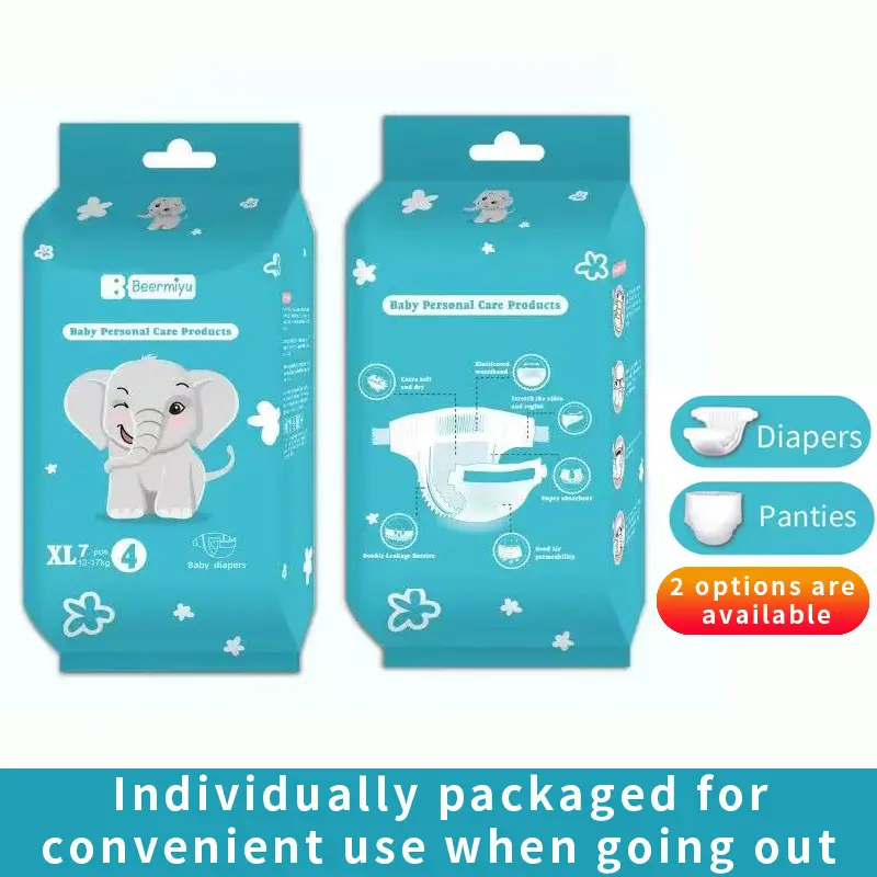 2 Packs Baby Diapers Lightweight Diapers For Babies, Small Pack Baby Pull-up Pants Breathable and Absorbent