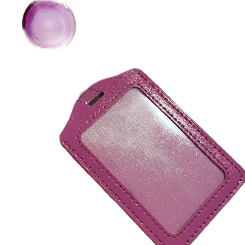 JUNK Certified Hustler Pink Badge Holder with Retractable Lanyard Customizable Personalized Badge Case