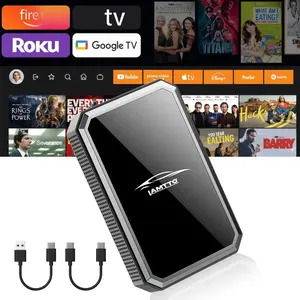 【Valentines】LAMTTO Wireless CarPlay Adapter - Portable Converter that Upgrades Wired CarPlay to Wireless,Support HDMI Input via TV Stick/Switch/Laptop (Not Included),	Only Supports factory Wired Carplay (IPhone) vehicles fathersdaygift