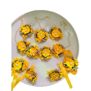 Flower Necklace Set for Haldi Ceremony / Baby Shower