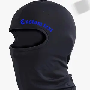 Blue custom text ski mask balaclava (PRESS ADD NOTE TO PUT CUSTOM TEXT)