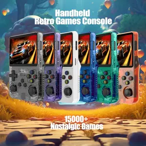 WUDS R36S Retro Video Handheld Game Console with Linux System 3.5 in IPS Screen 3000mAh Battery 32G+64G TF Card Pre-installed Games  for Christmas, Thanksgiving, Holiday Gift