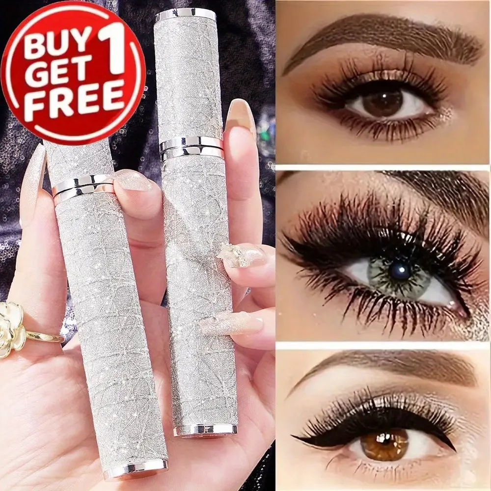 Buy 1 Get 1 Waterproof Mascara, Long-Lasting Voluminous Lashes, Sweatproof Smudge-Proof, Suitable for All Skin Types, Elegant Design,Eyes that speak for you, Fluffy Lashes Mascara, Eyelash Mascara, My Amazing Lashes Mascara, Longwear Mascara