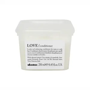 Davines Love Curl Conditioner 250ml - Noto Almond Extract for Wavy & Curly Hair Elasticity Volume Softness
