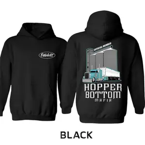 🔥[Graphic Hoodie]Hopper Bottom Mafia Peterbilt Semi Truck Hoodie🚛 Heavy Duty Trucking Lifestyle Pullover, Vintage Diesel Power Crew Hoodie, Bold Semi Rig Graphic Sweatshirt, Truck Driver Apparel, Long Haul Trucking Gear, Diesel Truck Hoodie, Streetwear