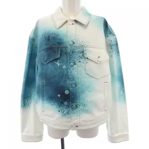 Pre-owned Louis Vuitton Denim Small Leather Goods LV Spray Jacket Jacket