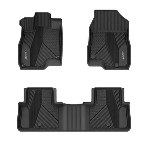 LASFIT Floor Mats Fit 1st & 2nd Row Seat TPE Material LASFIT Floor Mats Fit 1st & 2nd Row Seat TPE Material