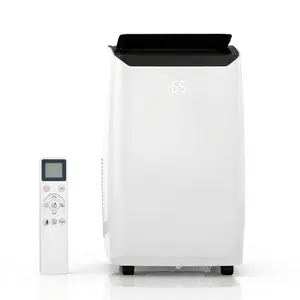 14000 BTU Portable Air Conditioner for Large Room (Cools 750 Sq ft), 3-in-1 AC Unit with Dehumidifier & Fan, Secure Hose & Window Kit Included, Renter-Friendly, Quiet 51dB Sleep Mode, White