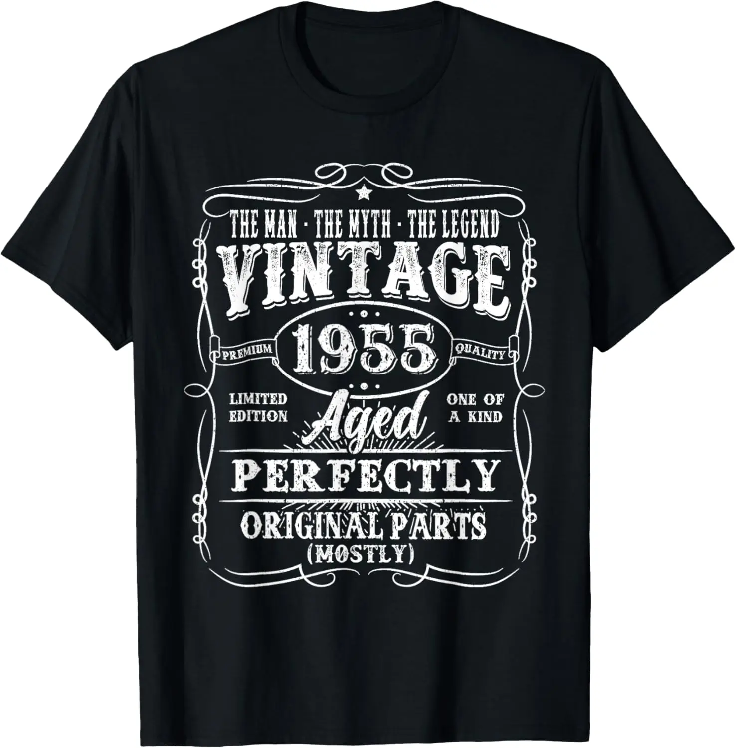70 Years Old Vintage 1955 Man Myth Legend 70th Birthday Men T-Shirt