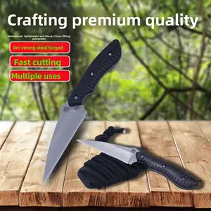 Multifunctional knife, fine steel fruit knife, forged high hardness handle, steak knife, portable Christmas gift