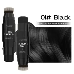 Hair Hairline Reissue Cream - Waterproof Concealer for All Skin Tones, Designed for White Hair Roots and Thinning Hair Designed for a natural look with brush head