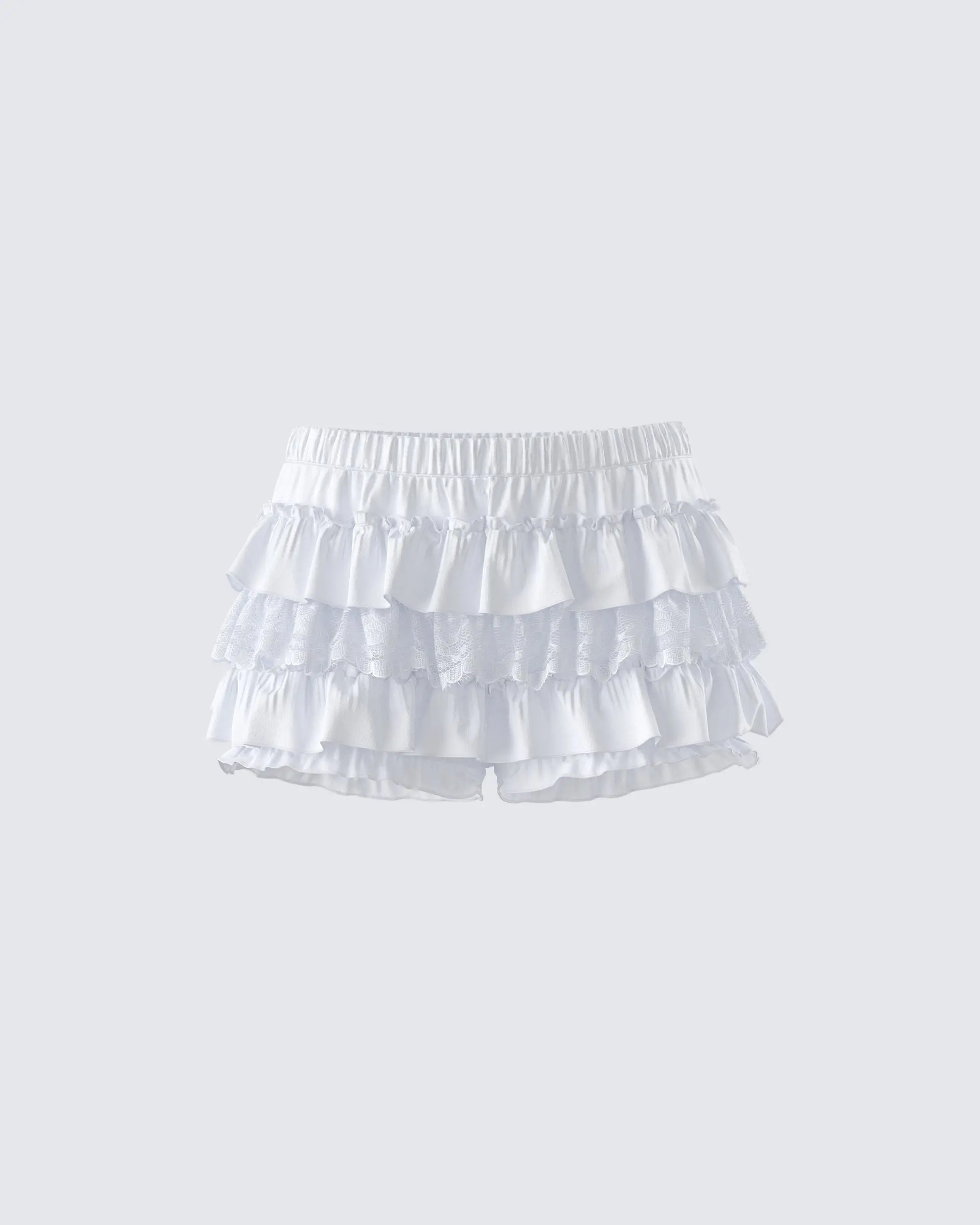 Women's Tiered Ruffle Skort, Low-Rise Mini Bloomer Skirt in 100% Cotton with an Elastic Waistband and Relaxed Fit, Skirts, Tennis, Clothes, Short Skirts