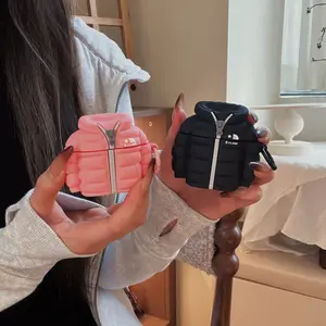 1 down jacket shaped headphone protective case, anti drop, durable and Protection silicone headphone case, Apple wireless Bluetooth headphone case, suitable for AirPods 1/2/3/4/pro/pro2/pro3