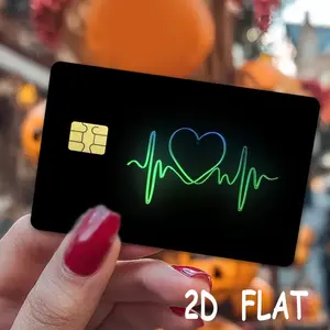 Ultra-Thin Credit Card Skin Set, Durable Vinyl Sticker with Beautiful 2D Pattern, Waterproof Stickers, Scratch-Resistant Anti-Slip Film, Decal Sticker