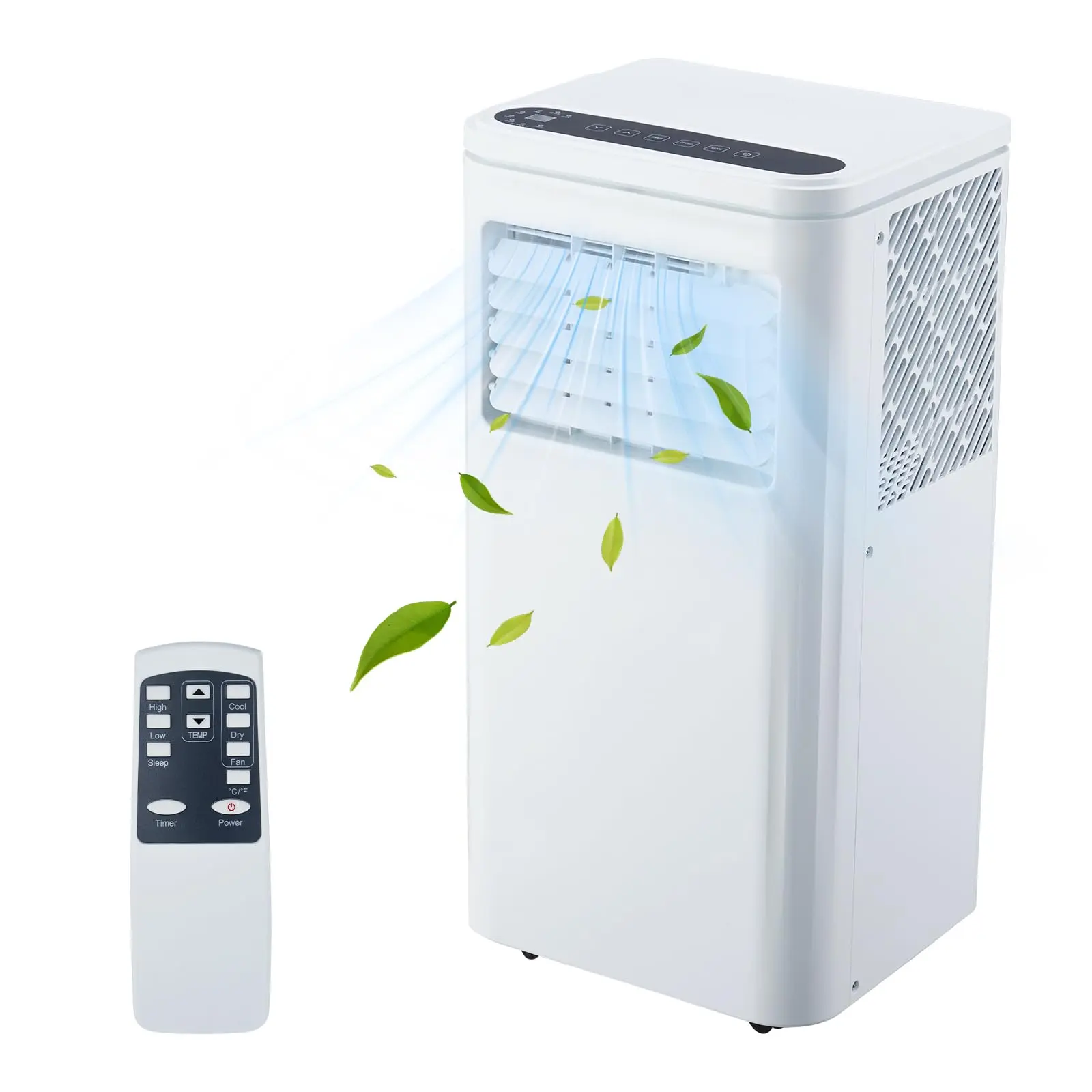 10000BTU Portable Air Conditioner 3 in 1 w/LCD Display Remote Control, Fast Cooling Up to 450 sq.ft, AC Cooling, Dehumidifier, Fan for Bedroom, Office
